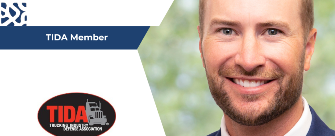 Partner Matthew Quandt, TIDA member, Tida trucking industry defense association logo, ES Law Erickson Sederstrom logo 10330 regency parkway drive Suite 100, omaha, nebraska 68114-3761
